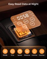 Elíptico eléctrico debajo del escritorio, ejercitador de piernas Elipse para personas mayores, ejercitador de pedal sentado completamente ensamblado con control remoto