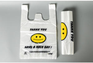 Großhandel transparente biologisch abbaubare PE T-Shirt Tasche Reiß verschluss Supermarkt Shopping Verpackung für Flüssigkeiten Kondome umwelt freundlich - Product Image 6