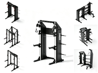 Rack de musculation multifonctionnel modulaire de qualité commerciale, structure d'entraînement de gym combinée extensible et interchangeable