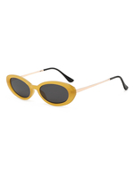 Twooo T1507 Lunettes de soleil tendance polyvalentes rétro ovale à petite monture