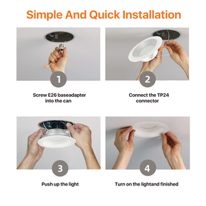 4inch 6inch màu lựa chọn 5cct LED trần lõm xuống Bảng điều chỉnh ánh sáng LED nồi ánh sáng <span class=keywords><strong>Downlight</strong></span> potlight với hộp nối - Product Image 6