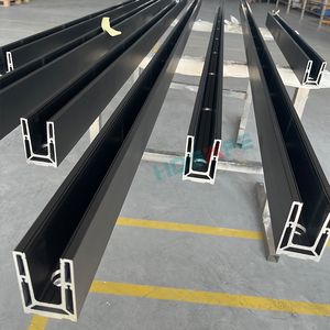 Exterior Aluminium Security <strong>Balustrades</strong> Base Mounted <strong>Glass</strong> Handrail Hardware Aluminum <strong>Frameless</strong> Profile U Channel <strong>Glass</strong> Railing - Product Image 1