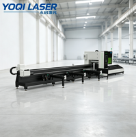 Machine de découpe laser à fibres horizontale à deux mors Q5-24, CNC 5 axes, HIWIN Inovance, excellent rapport coût-performance, facile à utiliser.