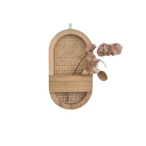 Décoration murale de style Wabi-Sabi japonais, en bois naturel, artisanat en rotin, style homestay - Product Image 2