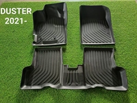 KADDEN 3 pièces Tapis de sol de voiture 3D en TPE écologique antidérapant 2,9-3,3 mm d'épaisseur Ensemble complet pour Renault Duster 2015-2021 Kwid 2020 (1