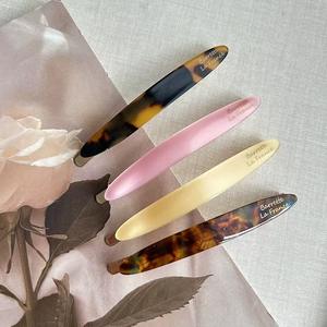 กิ๊บติดผมแฟชั่นสำหรับผู้หญิง ประดับมุก รูปทรงบาร์เร็ตต์ ทำจากอะซิเตทอะคริลิก - Product Image 3