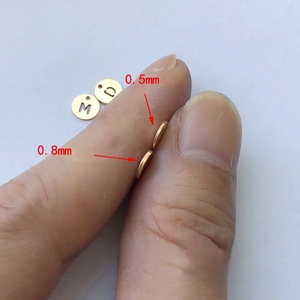 A1454 Thời Trang 14K Vàng Đầy Quyến Rũ Vòng Thư Ban Đầu Thư Quyến Rũ Cho Trang Sức Vĩnh Viễn Làm DIY - Product Image 5