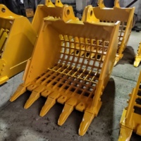Cubo de cribado para minería de alta resistencia para la separación de mineral, material de cubierta y roca residual