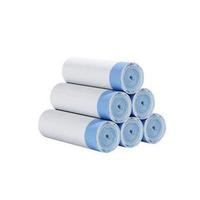 Sac poubelle blanc à cordon pour la maison, sac en plastique épais à poignée pour la cuisine, sac poubelle grand format esthétique pour dortoir