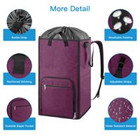 Sac de transport pliable pour linge sale, idéal pour les dortoirs universitaires – Panier à linge portable