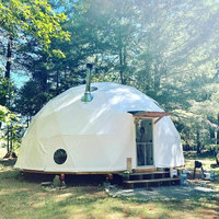 Tente de maison en forme de dôme, moins cher, étanche et au vent, ignifuge, prix de gros, 6m de diamètre, résistante au vent, pour camping en forêt