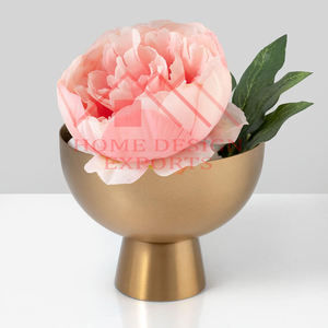 Cuenco de flores de Pedestal de aluminio Chapado en plata para mesas de boda centros de mesa decoraciones cuenco de frutas de Metal de alta calidad - Product Image 5