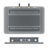 PC industriel robuste Licon étanche avec écran tactile de 10 pouces, sans ventilateur, pour vitrine, magasin de détail et hall d'exposition