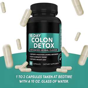 Capsules de nettoyage avancées à base de plantes de désintoxication du côlon OEM 15 jours favorisent la digestion améliorer les selles capsules de perte de poids - Product Image 5