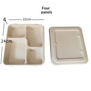 Compostable Biodegradable Paper-Based Food Box Eco-Friendly Candy Salad Packaging <b>Container</b> Plastic-Free for <b>Takeaway</b> Delivery - Product Image 5