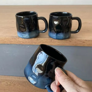 Grande <span class=keywords><strong>tasse</strong></span> à eau en céramique avec poignée pour le bureau et la maison Maillard Color-New Hammer Design Perfect Business Gift for <span class=keywords><strong>Friends</strong></span> - Product Image 4