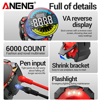 ANENG 626 Multimeter Digital Layar Terbalik Presisi Tinggi Portabel 4-Digit 6000 Kali Pengukuran DC/AC 600V VA