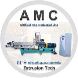 Americhi Automatic rice extruder 70 gear box nutrition rice twin screw extruder machinery extruder machine for rice