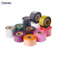 Ruban de transfert thermique en résine lavable, 5 m, pour le Satin/acétate/Textile/Nylon, pour imprimante d'étiquettes