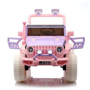 Voiture électrique tout-terrain pour enfants à double <span class=keywords><strong>porte</strong></span> ouvrante, voiture à batterie 12V rose pour filles, jouet pour enfants à conduire - Product Image 2