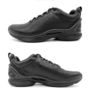 Chaussures en cuir de vache noir durables DFS040110 - Product Image 1