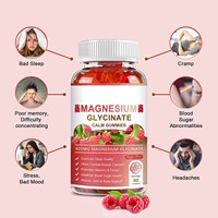 Vente flash : Gummies de glycinate de magnésium 400 mg, complément alimentaire contenant du malate de magnésium, de la vitamine D, de la vitamine B6 et du CoQ10
