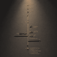 Lettres en métal soudées en acier inoxydable 3D personnalisées non éclairées pour la publicité, les bureaux, les hôtels, les murs de la maison