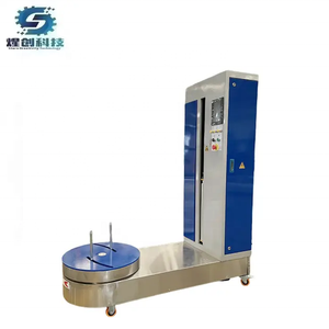 New Arrival ST600F-L Automatic Airport Luggage Carton Boxes Stretch Film Packing Wrapping Wrap Machine For Sale