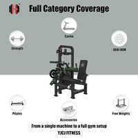 Machine à quadriceps et ischio-jambiers, extension et flexion assis, série YJCJ A912, en acier, usage commercial, solution d'entraînement intégrée pour salle de sport