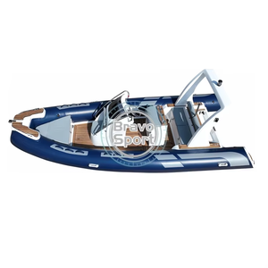 Bote Inflable de Fibra de Vidrio de 20 pies para Pesca, <span class=keywords><strong>con</strong></span> <span class=keywords><strong>Volante</strong></span>, Bote Neumático Hypalon 580, Más Vendido - Product Image 3