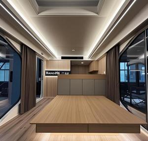 Maison capsule spatiale moderne Villa préfabriquée Pod |   Cabine <span class=keywords><strong>de</strong></span> glamping <span class=keywords><strong>de</strong></span> luxe, maison modulaire, appartement, hôtel, utilisation en station balnéaire |   Vente en gros d'usine - Product Image 3