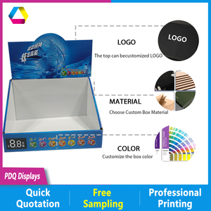 Expositor de Varejo Moderno e Dobrável em Papelão Ondulado Personalizado para Esmaltes e Cílios - Publicidade para Lojas de Cosméticos - Product Image 3