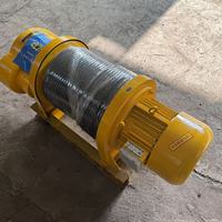 Treuil électrique à câble simple en acier, robuste, pour levage et traction sur chantier, 220V/380V, 1/2/3/5/10 tonnes, 100m