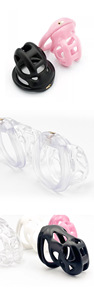 PET Cock Cage Chastity Cage Belt Locked Male Urethral Sissy Chastity Cage <b>Light</b> Long Term Wear - Product Image 3