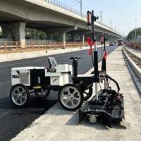 Machine à laser fiable pour le nivellement du béton avec écran LED, moteur, largeur de 3000 mm pour une construction de chaussées extérieures à haute efficacité