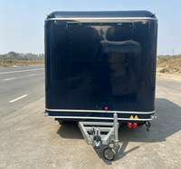 Aobote pour remorque alimentaire de style rétro avec cadre en aluminium, double essieu tandem, équipement de cuisine personnalisable, résistant à la rouille, facile à utiliser