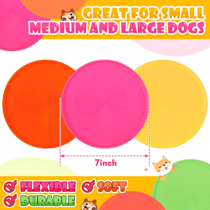 Jouet d'entraînement pour animaux de compagnie, durable, résistant aux morsures, en caoutchouc souple, pour sports de plein air, jouets interactifs pour chiens, disques volants pour chiens, frisbees pour chiens - Product Image 4
