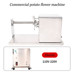 1mm mỏng khoai tây chiên máy thương mại xoắn ốc xúc xích cắt khoai tây tháp làm máy quay khoai tây tháp máy - Product Image 3