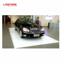 Nouvelle Arrivée Voiture Salon Pièces de Construction Exposition en Verre Plancher Designs Extérieur Revêtement de Sol pour Salon de l'Auto Affichage de Voiture