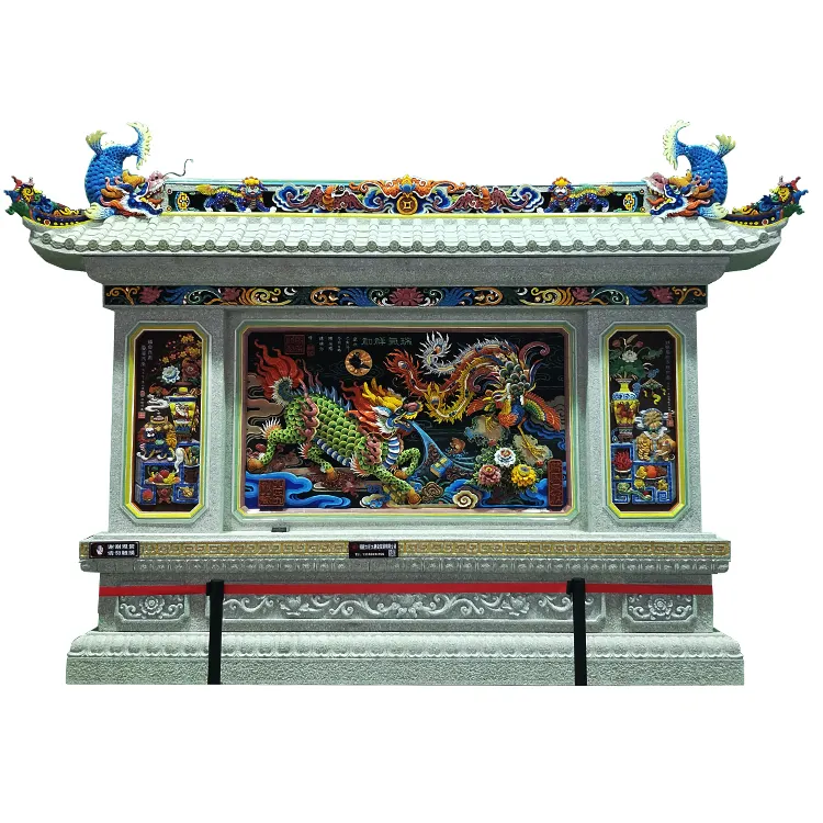Tallado en pared de piedra Natural de estilo chino, tallado a mano, pantallas de relieve de piedra, escultura de pared frontal de 500 cm de largo, ZHAO BI