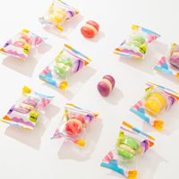 Bonbons Gélifiés Sucrés en Forme de Macaron 3D, Dessin Animé, Vente en Gros Direct Usine, Marque Privée OEM, Sac Personnalisé, Exportateur, Durée de Conservation 12 Mois