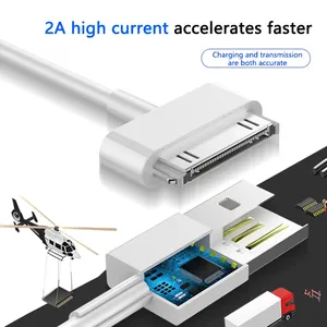 <span class=keywords><strong>Cable</strong></span> <span class=keywords><strong>de</strong></span> Datos Micro USB a 30 Pines para Teléfono 4 4s, para <span class=keywords><strong>iPad</strong></span>, para Pod <span class=keywords><strong>2</strong></span> 3, <span class=keywords><strong>Cable</strong></span> <span class=keywords><strong>de</strong></span> <span class=keywords><strong>Carga</strong></span> Rápida para Teléfono - Product Image 3