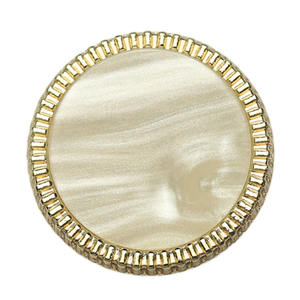 Bouton fantaisie en métal doré de luxe 20mm 22mm 25mm pour boutons décoratifs de manteau de femmes vente en gros - Product Image 1