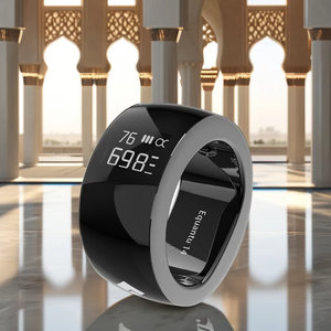 Anillo de Oración Inteligente Islámico con NFC, Acero Inoxidable, Contador Digital de Tasbeeh, Reloj de Rosario para Teléfonos Android e iOS, Anillo Zikr Tasbih - Product Image 5