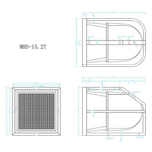 Haut-parleur professionnel coaxial toutes saisons Thinuna MHS-15.2T de 15 pouces avec télécommande, 100V, tension constante, IP66, pour extérieur - Product Image 5