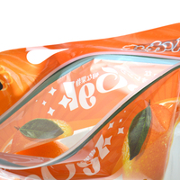 Aangepaste Ontluchtingsgat Handvat Verse Groenten En Fruit Plastic Zak Verpakking Platte Zak Zakje