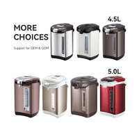 Bouilloire Électrique en Acier Inoxydable 750W 4.5-5.5L avec Fonction de Distribution et Protection Contre l'Ébullition à Sec pour Usage Domestique et Hôtelier