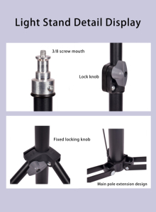 Ulanzi 2.1m Vente en gros Bâton à selfie et trépied en fibre de carbone Support pour téléphone portable avec prise en charge du <span class=keywords><strong>chat</strong></span> en direct pour la vidéo - Product Image 5