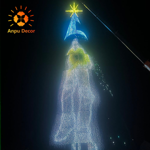Árbol de Navidad Gigante LED ANPU de 40 Metros, Decoración Navideña con <span class=keywords><strong>Esferas</strong></span> <span class=keywords><strong>para</strong></span> Centros Comerciales - Product Image 3