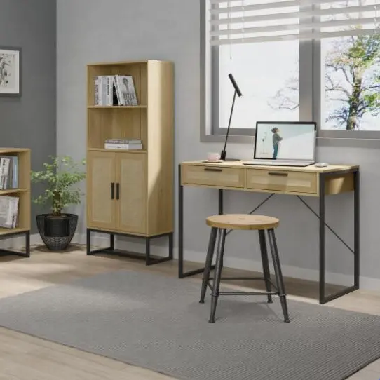 Konsol masuk Nordic, furnitur Modern ruang tamu perak meja konsol rotan lorong meja dengan penyimpanan laci